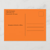 Family Wiedersehen Save the Date Moderner, farbenf Ankündigungspostkarte (Rückseite)