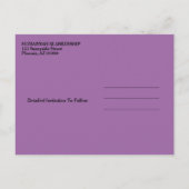 Family Wiedersehen Save the Date Tribal Turtle Art Ankündigungspostkarte (Rückseite)