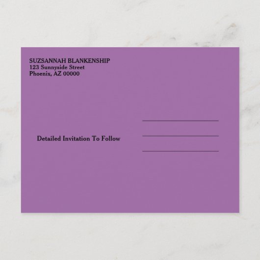 Family Wiedersehen Save the Date Tribal Turtle Art Ankündigungspostkarte (Rückseite)