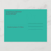 Family Wiedersehen Save the Date Tribal Turtle Art Ankündigungspostkarte (Rückseite)