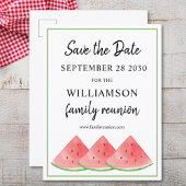 Family Wiedersehen Save the Date Watermelon Ankündigungspostkarte