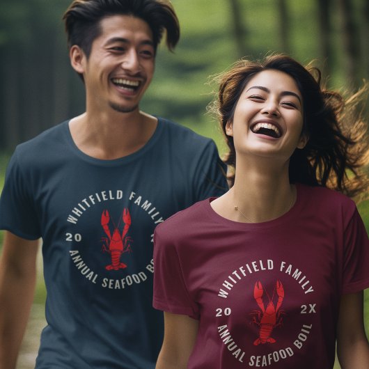 Family Wiedersehen Seafood Hummer Boat Custom Tri-Blend Shirt