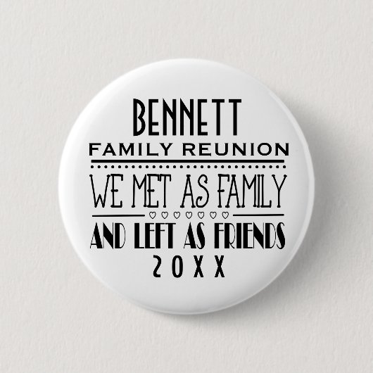 FAMILY WIEDERSEHEN SOUVENIR BLEIBT GIFT BUTTON (Vorderseite)