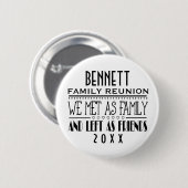 FAMILY WIEDERSEHEN SOUVENIR BLEIBT GIFT BUTTON (Vorne & Hinten)