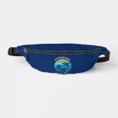 Family Wiedersehen Summer Beach Palm Trees Blue Bauchtasche (Vorderseite)