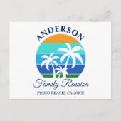 Family Wiedersehen Summer Beach Palmen Postkarte (Vorderseite)