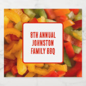 Family Wiedersehen Summer Picnic Foto GRILLEN Bierflaschenetikett (Einzelnes Label)