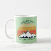 Family Wiedersehen Sunset Mountain Beautiful Green Kaffeetasse (Links)