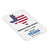 FAMILY WIEDERSEHEN TEXAS STAAT MAP USA Flag Magnet (Rechte Seite)