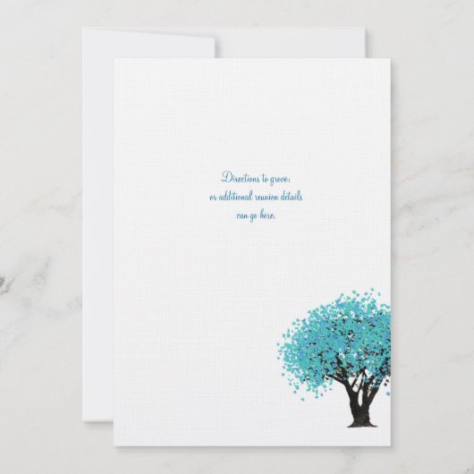 Family Wiedersehen Tree Einladung (Rückseite)