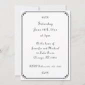 Family Wiedersehen Tree Elegantes Party Einladung (Rückseite)