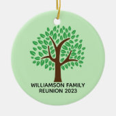 Family Wiedersehen Tree Niedlich Custom Matching W Keramik Ornament (Vorne)