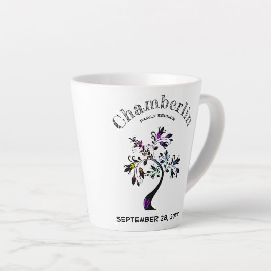 Family Wiedersehen Trendy Multicolor Blumenbaum Milchtasse (Rechte Ecke)
