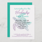 Family Wiedersehen Tribal Art Turtle Single Day Ev Einladung (Vorne/Hinten)