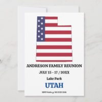 Family Wiedersehen 🎉 Utah Staat Map USA Flag