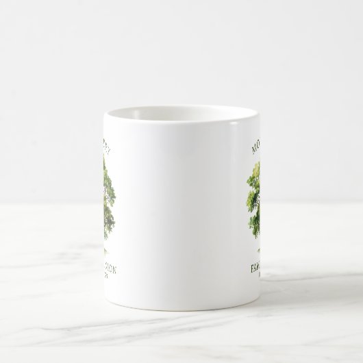 Family Wiedersehen Watercolor Family Tree Kaffeetasse (Mittel)