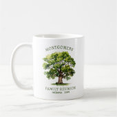 Family Wiedersehen Watercolor Family Tree Kaffeetasse (Links)