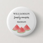 Family Wiedersehen Watermelon Individuelle Name Ta Button (Vorderseite)
