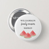 Family Wiedersehen Watermelon Individuelle Name Ta Button (Vorne & Hinten)