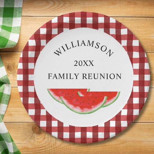 Family Wiedersehen Watermelon Pappteller