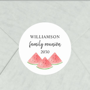Family Wiedersehen Watermelon Runder Aufkleber