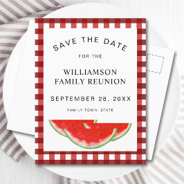 Family Wiedersehen Watermelon Save the Date Ankündigungspostkarte