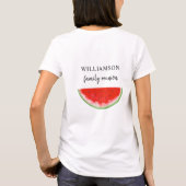 Family Wiedersehen Watermelon T-Shirt (Rückseite)