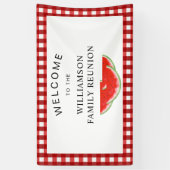 Family Wiedersehen Watermelon Willkommen Banner (Vertikal)