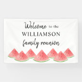 Family Wiedersehen Watermelon Willkommen Banner (Horizontal)