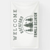 Family Wiedersehen Willkommene Grünwaldbäume Banner (Vertikal)