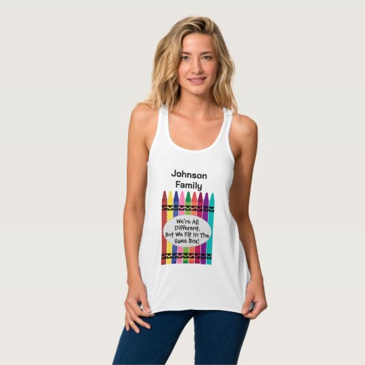 Family Wiedersehen Womens Racerback Tank Top (Vorderseite Vollansicht)