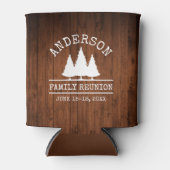 Family Wiedersehen Wood Rustic Pine Trees Dosenkühler (Vorderseite)