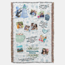Family Winter Memories Collage – Snowflakes & Coco Decke