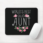 Family World's Great Aun Funny Auntie Ever Gift  Mousepad (Mit Mouse)