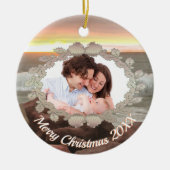 Family Wreath & Ocean 0893 Keramik Ornament (Vorne)