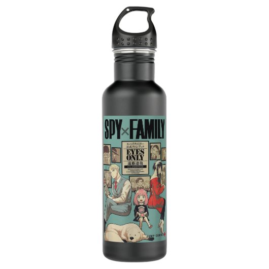 Family X Spy Art  Edelstahlflasche (Vorderseite)