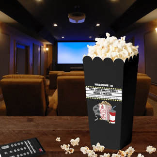 Family Zuhause Theater Individuelle Name Popcorn G Geschenkschachtel