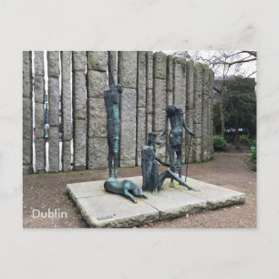 "Famine", St. Stephen's Green, Dublin, Irland. Postkarte