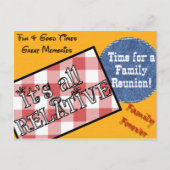 Famly Wiedersehen Postcard Einladungspostkarte (Vorderseite)