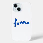 Famo Minimal Blue Script IPhone Case (Rückseite)