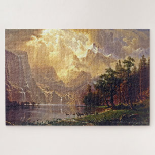 Famous Art Bierstadt Sierra Nevada California USA Puzzle