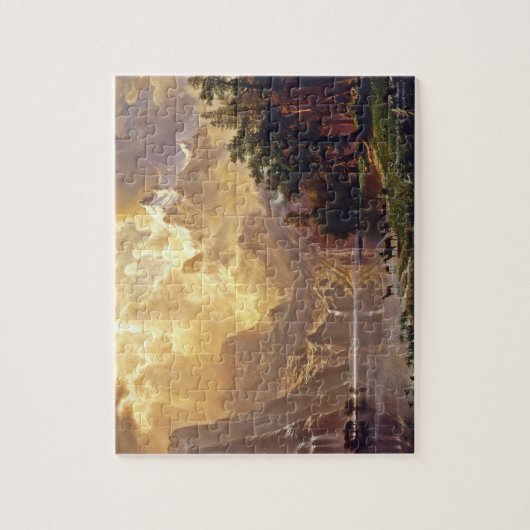 Famous Art Bierstadt Sierra Nevada California USA Puzzle (Vertikal)