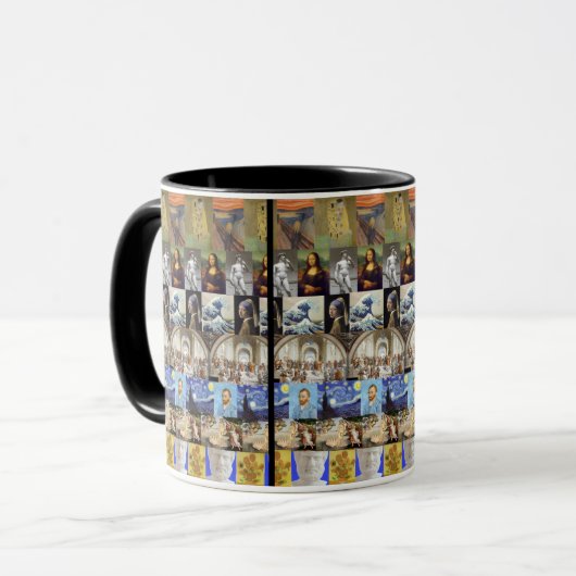Famous Art Collage, Tasse (Vorderseite Links)
