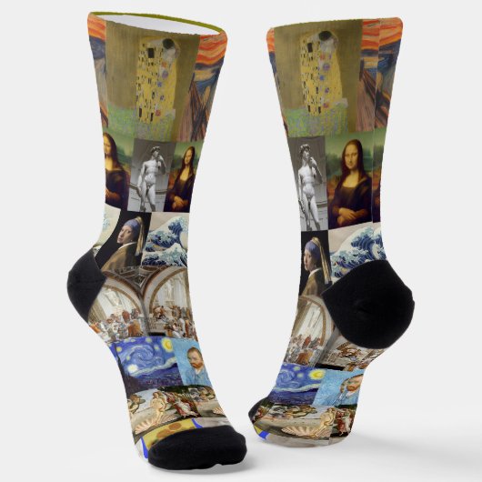 Famous Art, Collage X Socken (Gewinkelt)