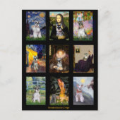 Famous Art Schnauzer Composite Postkarte (Vorderseite)