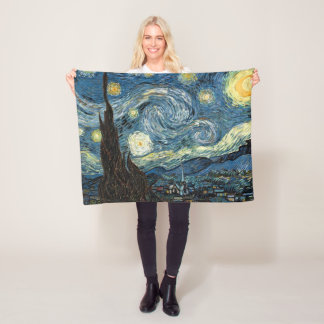 Famous art, Starry Night, Van Gogh Fleecedecke