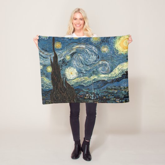 Famous art, Starry Night, Van Gogh Fleecedecke (Beispiel)