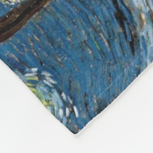 Famous art, Starry Night, Van Gogh Fleecedecke (Ecke)