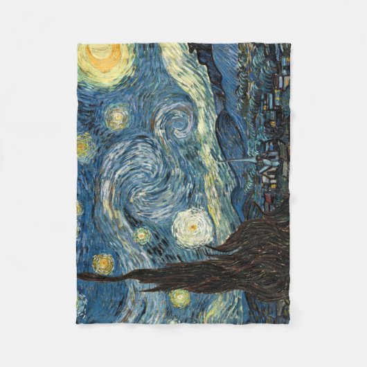 Famous art, Starry Night, Van Gogh Fleecedecke (Vorderseite)