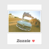 Famous Blue Swallow Motel on Route 66 Aufkleber (Blatt)